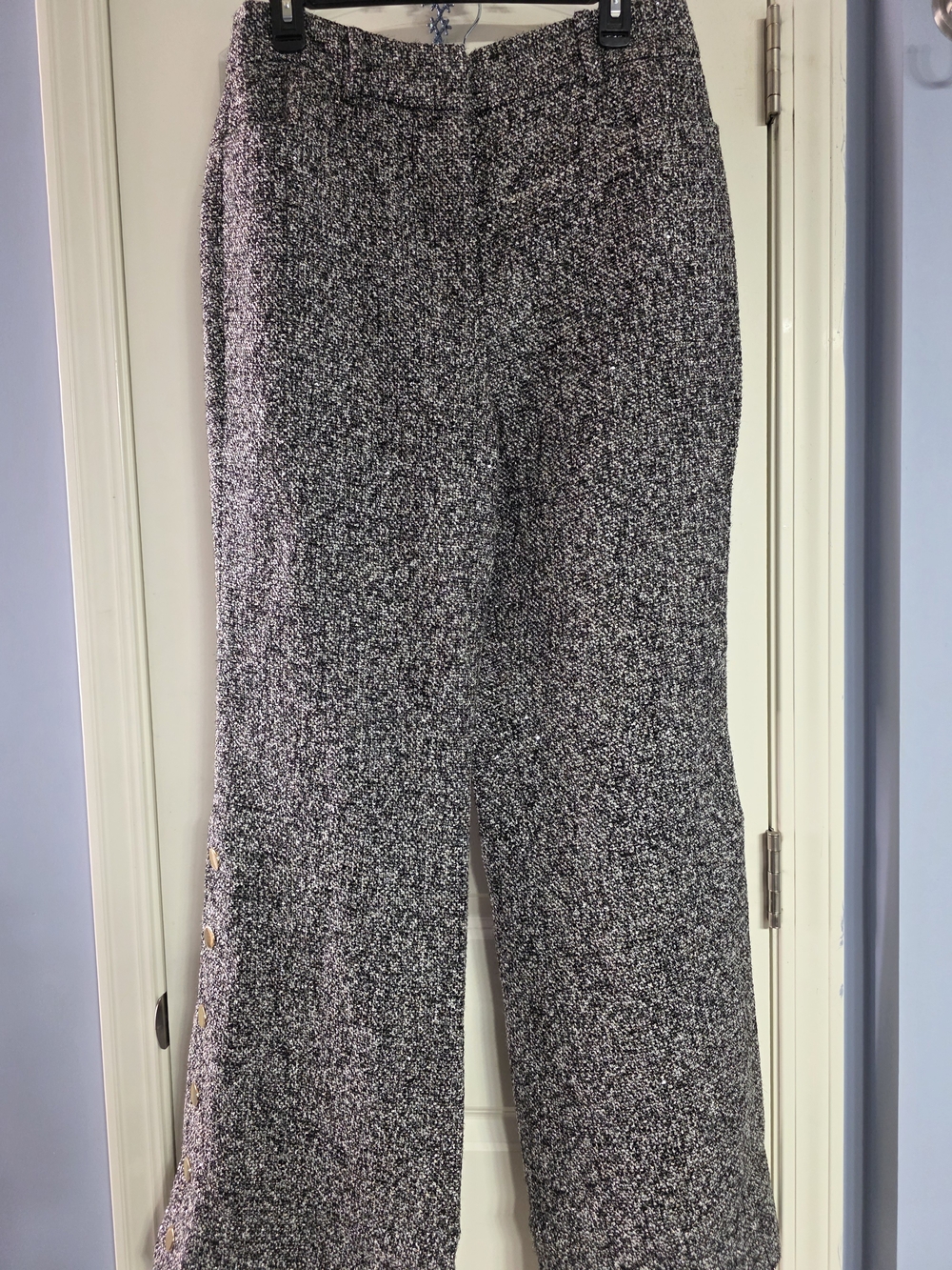 TOCCIN 603P028 Straight Leg Pants Black & White Size 12
